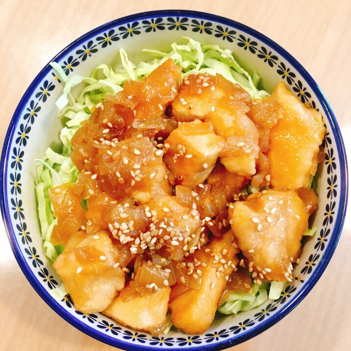 鶏胸肉で簡単!油淋鶏風丼